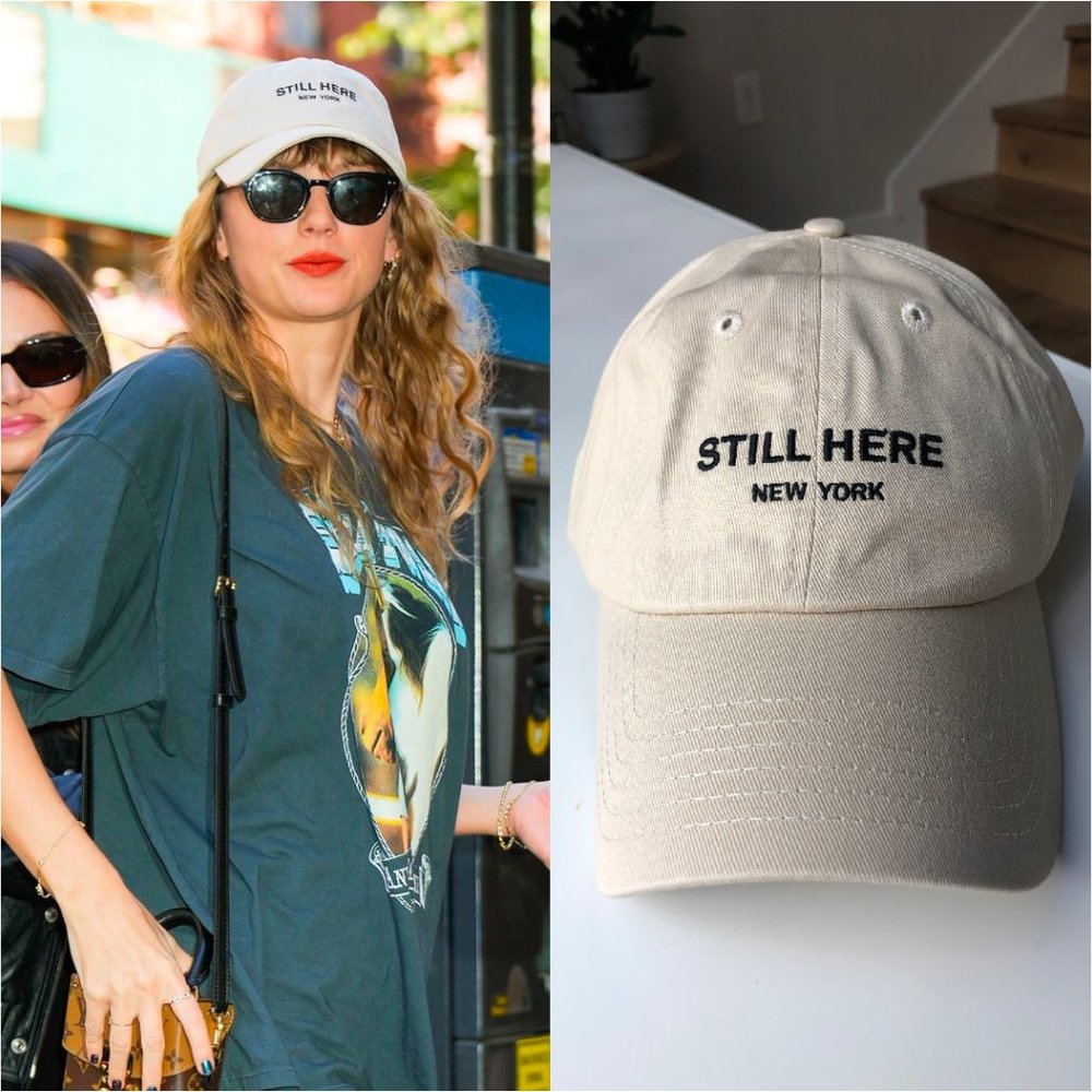NWT Still Here Dad Hat | As Seen On Taylor Swift | Khaki